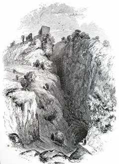 Arse: An engraving depicting a view of the mouth of