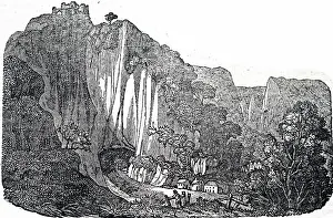 Arse: An engraving depicting a view of the mouth of