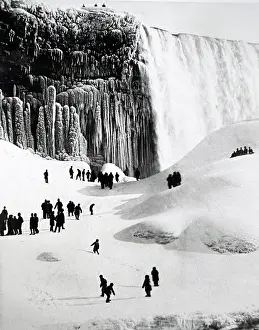 Niagara: An engraving depicting a view of Niagara Falls