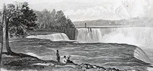 Niagara: An engraving depicting a view of Niagara Falls