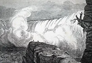 Niagara: An engraving depicting a view of Niagara Falls
