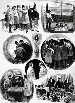 Workings: An engraving depicting the work on a Channel Tunnel