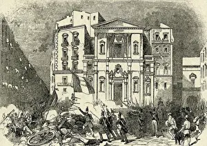 Sicilies: Engraving of the Italian Revolution in Naples