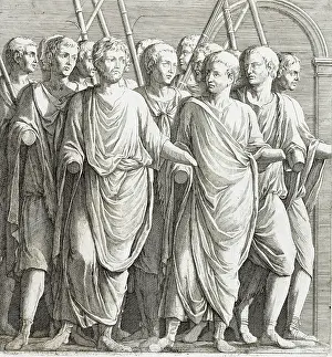 Castle Howard Collection: Engraving of Roman Sculpture
