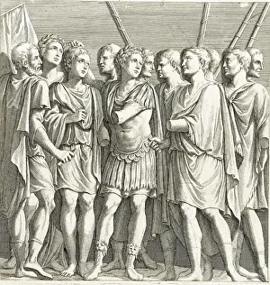 Castle Howard Collection: Engraving of Roman Sculpture