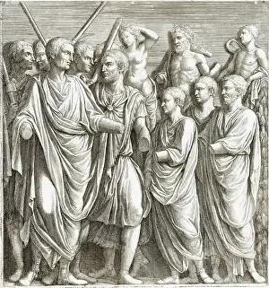 Castle Howard Collection: Engraving of Roman Sculpture