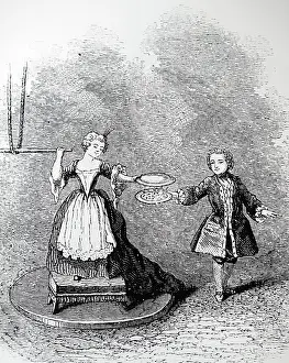 Causes: Engraving titled Dance of the Puppets