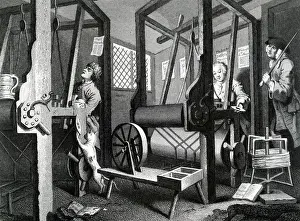Apprentice: Engraving titled Industry and Idleness by William Hogarth