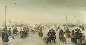 Accents: Enjoying the Ice near a Town