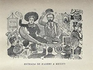 Conservatism: Entering Mexico, 1911. Engraving