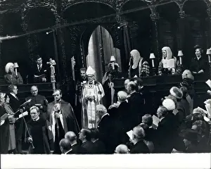 Enthronement: Enthronement of Archbishop of Canterbury, Robert Runcie