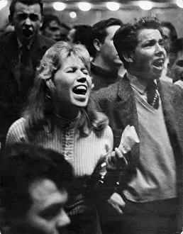 Konzerthaus: Enthusiastic fans at a Bill Haley-concert