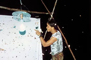 Entomologist: Entomologist with moth specimens
