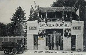 Outremer: Entrance, 1907 Colonial Exhibition, Jardin d'Agronomie