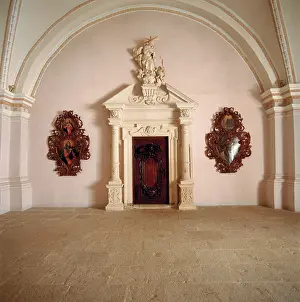 Zwettl: Entrance of the choir-chapel