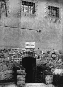 Mauthausen: Entrance to the crematoriums at the