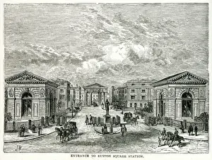 Euston: Entrance to Euston Square Station