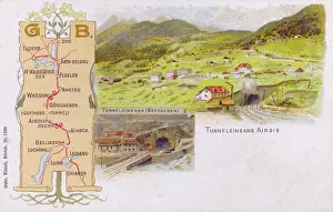 Gotthard: Entrance and Exit to the Gotthard Tunnel, Switzerland