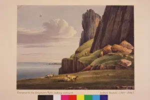 1828: Entrance to the Greyman's Path, looking Westward