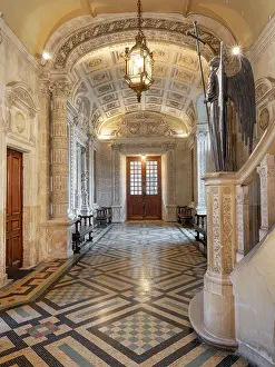 Banister: Entrance hall, Chateau du Lude, Lude