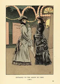 Troisieme: Entrance to the Jardin de Paris, 1883