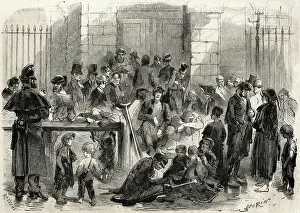 Lambeth: Entrance to A London Workhouse at Nightfall