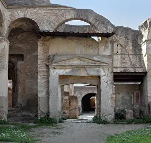 Sages: Entrance to the Terme dei Sette Sapienti (Baths