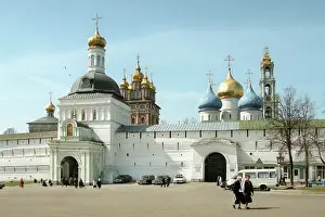 Lavra: The entrance to the Trinity Sergius Lavra. 1999