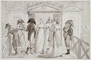 Directoire: Entrance of the Vigier public baths in Paris