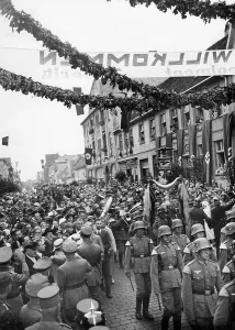 Doeberitz: Entry of the Doeberitz regiment in Neustrelitz, 1935