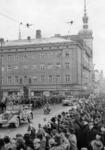 Brno: Entry of German troops in Bruenn, 1939