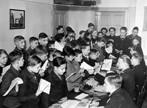 Handing: Entry into the Hitler Youth, 1944