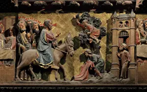 Rood: Entry into Jerusalem, choir screen, Cathedrale