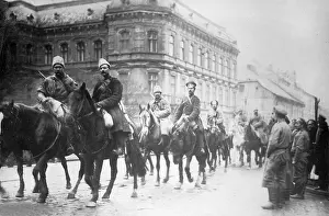 Lviv: Entry of Russian cavalry in Lviv, 1914
