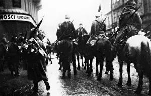 Enters: Entry of Russian cavalry in Lviv, 1914