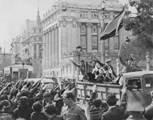 Nationalists: Entry of Spanish nationalists in Madrid, 1939