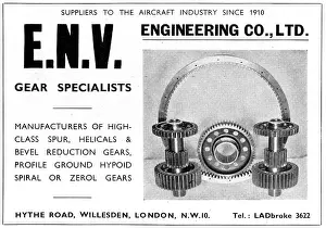 E.n.v: ENV Engineering, Willesden. Gear Specialists & Manufacturers