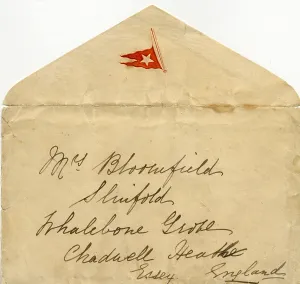 Seasickness: Envelope from RMS Titanic from Esther and Eva Hart