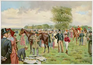 Paddock: EPSOM DERBY PADDOCK 1892