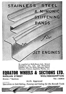 Stiffening: Equator Wheels & Sections Nimonic Stiffening