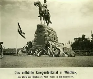 Inaugurated: Equestrian monument in Windhoek, 1912