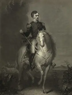 Chapultepec: Equestrian portrait of General Franklin Pierce