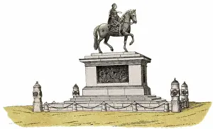 Cordoned: Equestrian Statue