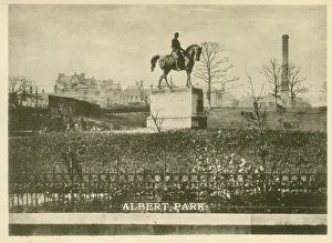 Plinth: Equestrian statue in Albert Park, Halifax, Yorkshire