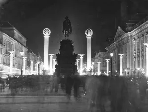 Exposure: Equestrian statue of Frederick the Great in Berlin at night