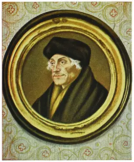 Holbein: Erasmus - Holbein Miniatur