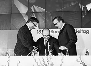 Taus: Erhard Busek, Rudolf Sallinger and Josef Taus