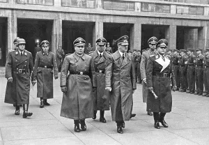 Rearmament: Erhard Milch with Adolf Hitler and others