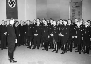 Renamed: Erich Hampe speaks at the office of the Technische