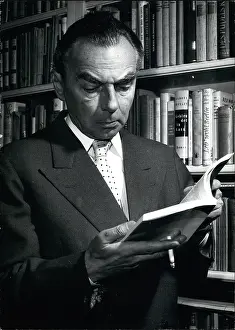 Suggested: Erich Kastner, German writer, at home in Munich